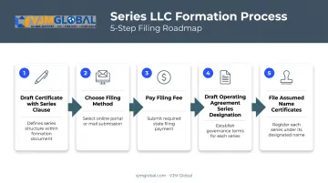5-step Texas Series LLC filing process from drafting to assumed name certificates