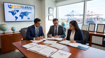 VJM Global advisors reviewing international business compliance documentation