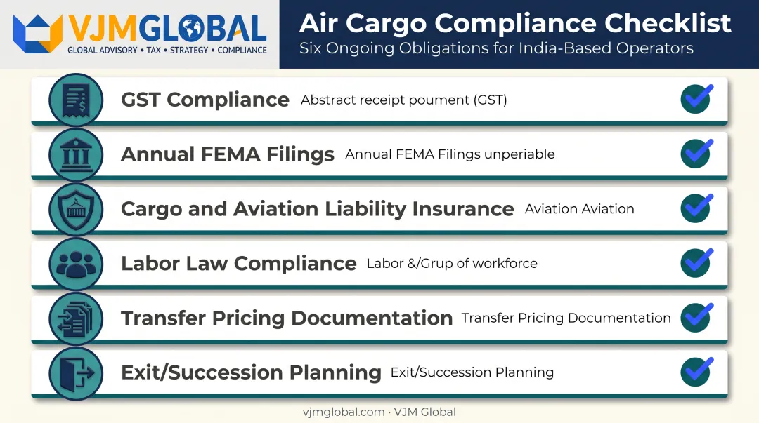 Six ongoing compliance categories for India air cargo business operations