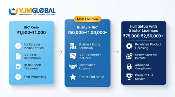 Three-tier India import-export licensing cost breakdown for Singapore companies