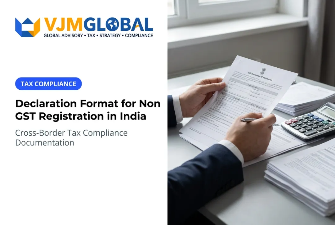 Declaration Format for Non GST Registration in India