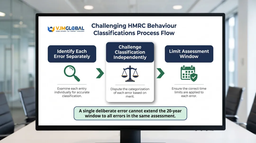 HMRC behaviour classification challenge process flow for corporation tax errors