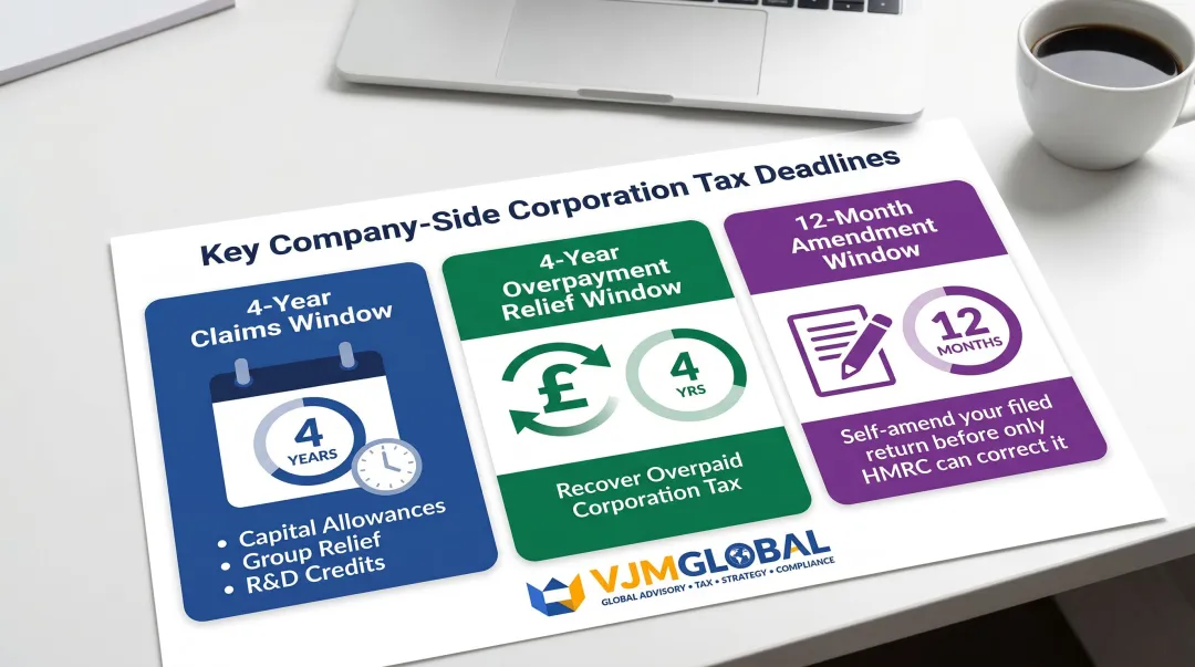 Three critical corporation tax claims deadlines companies must track and diarise