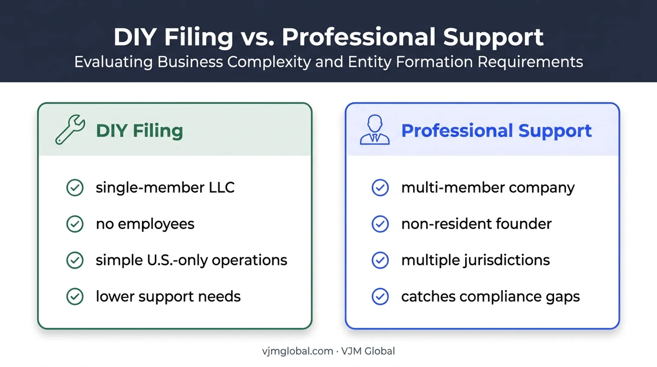 DIY versus professional Wyoming LLC support comparison