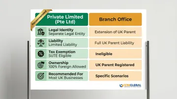 Singapore Private Limited Company versus Branch Office comparison for UK businesses