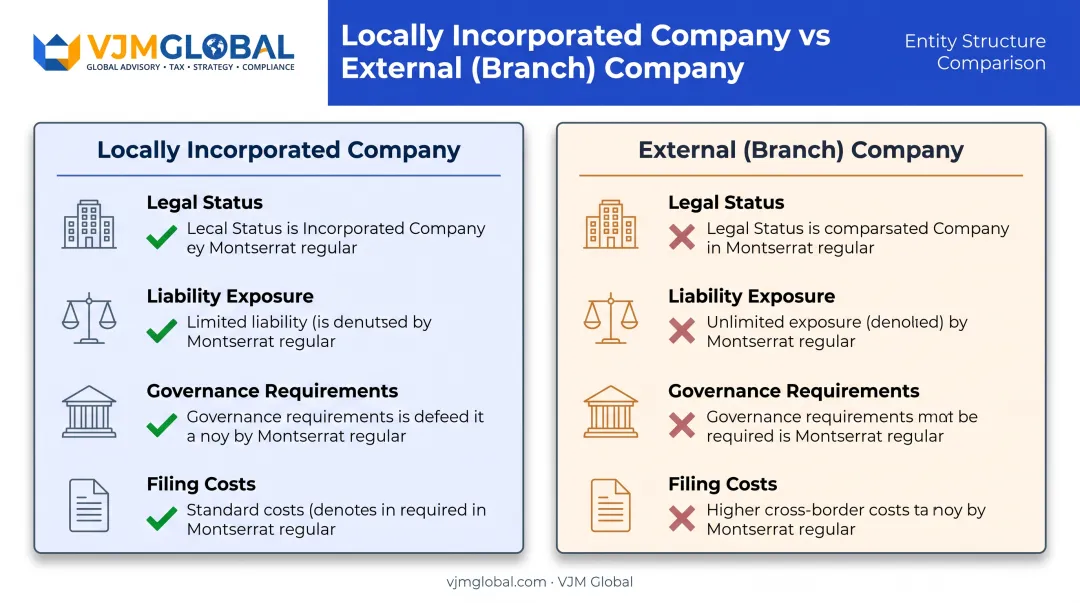 Comparison of local company versus external branch company structures Malawi
