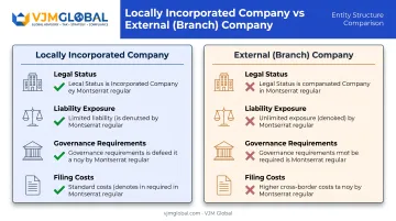 Comparison of local company versus external branch company structures Malawi