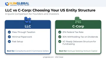 LLC versus C-Corp business structure comparison for UAE founders