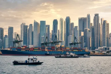 Singapore skyline financial district representing ASEAN regional business hub