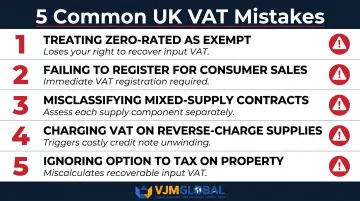 Five common UK VAT mistakes Singapore companies make and how to avoid them