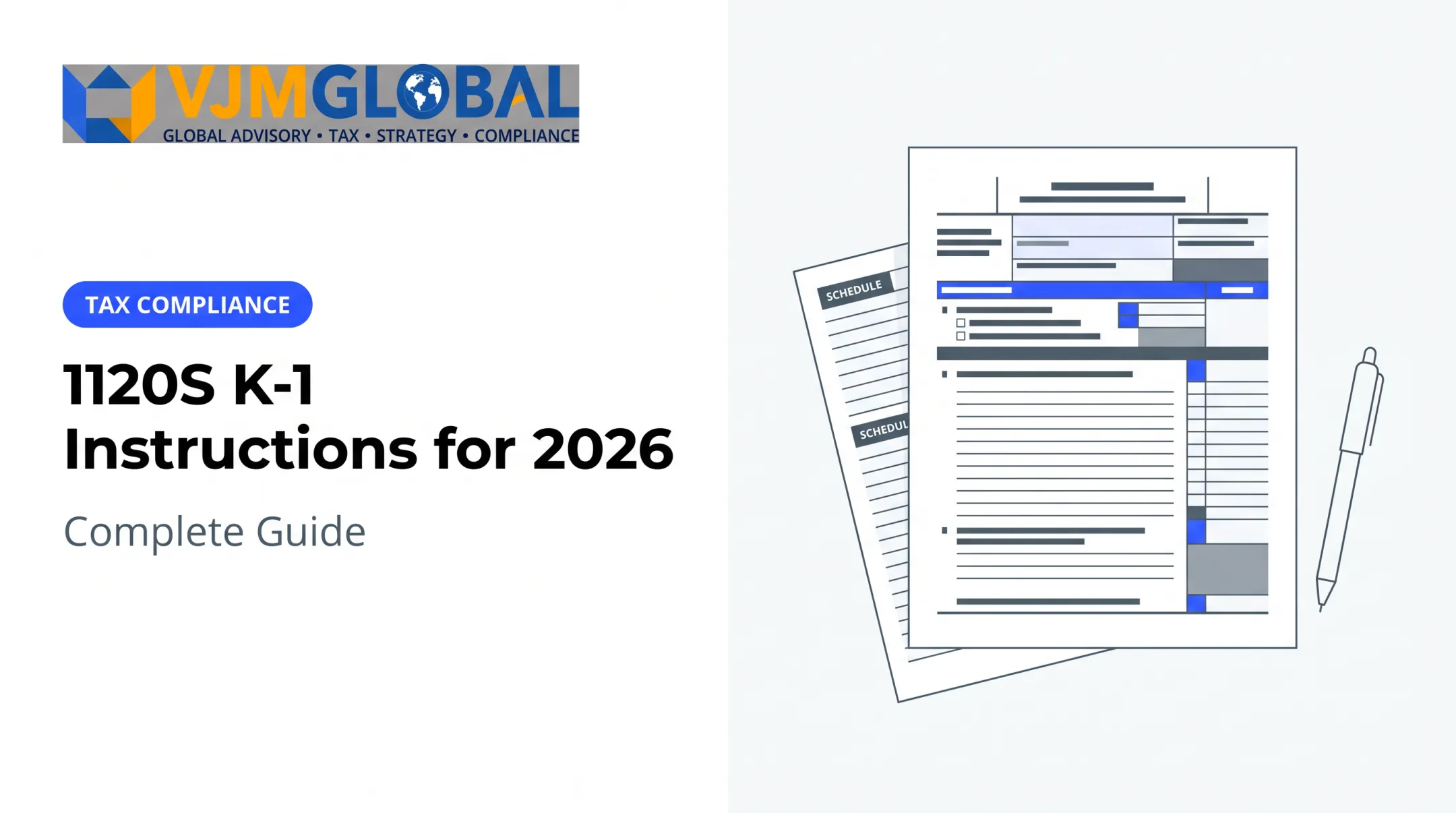 1120S K-1 Instructions for 2026: Complete Guide