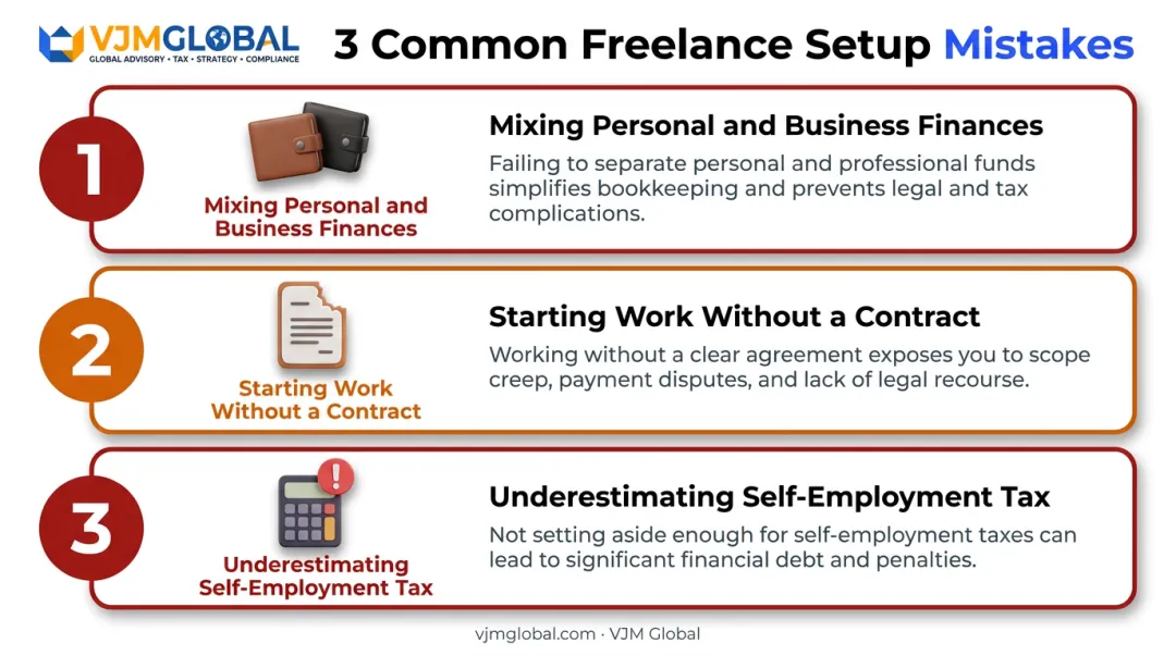 Three common freelance business setup mistakes to avoid