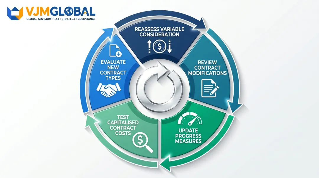FRS 115 five ongoing compliance obligations required at every reporting period