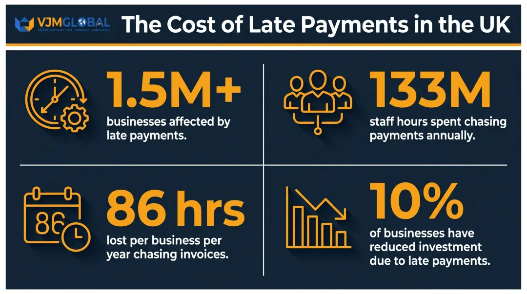 UK late payment statistics impact on small businesses four key data points