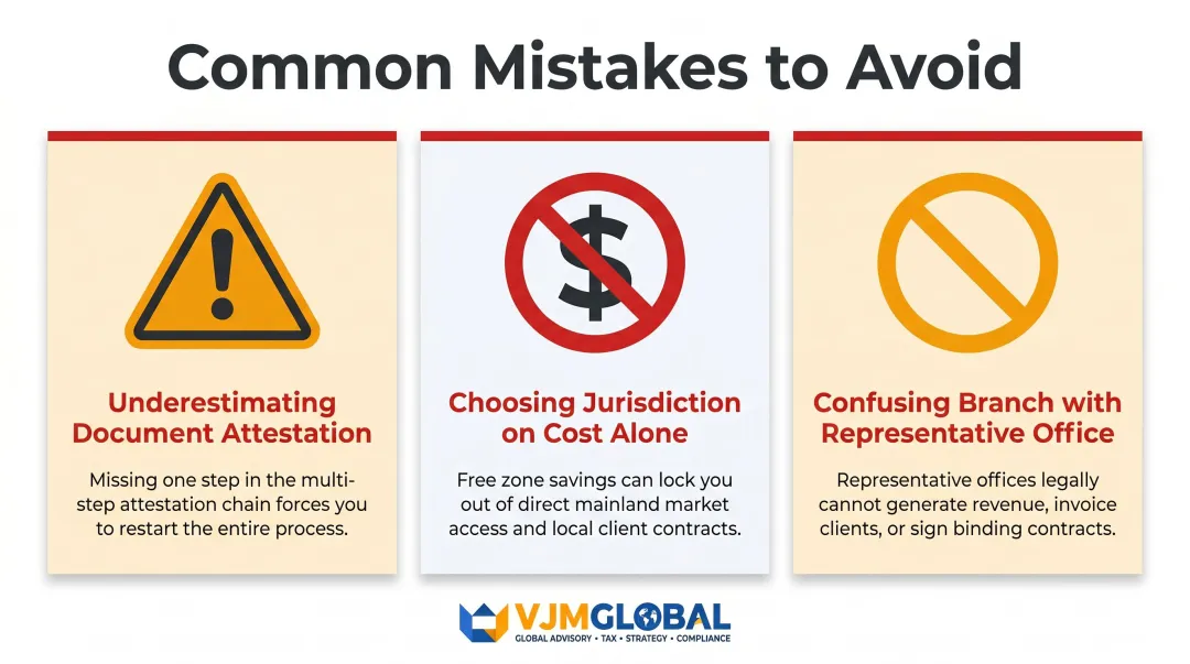 Three common Dubai branch setup mistakes Singapore companies make and how to avoid them