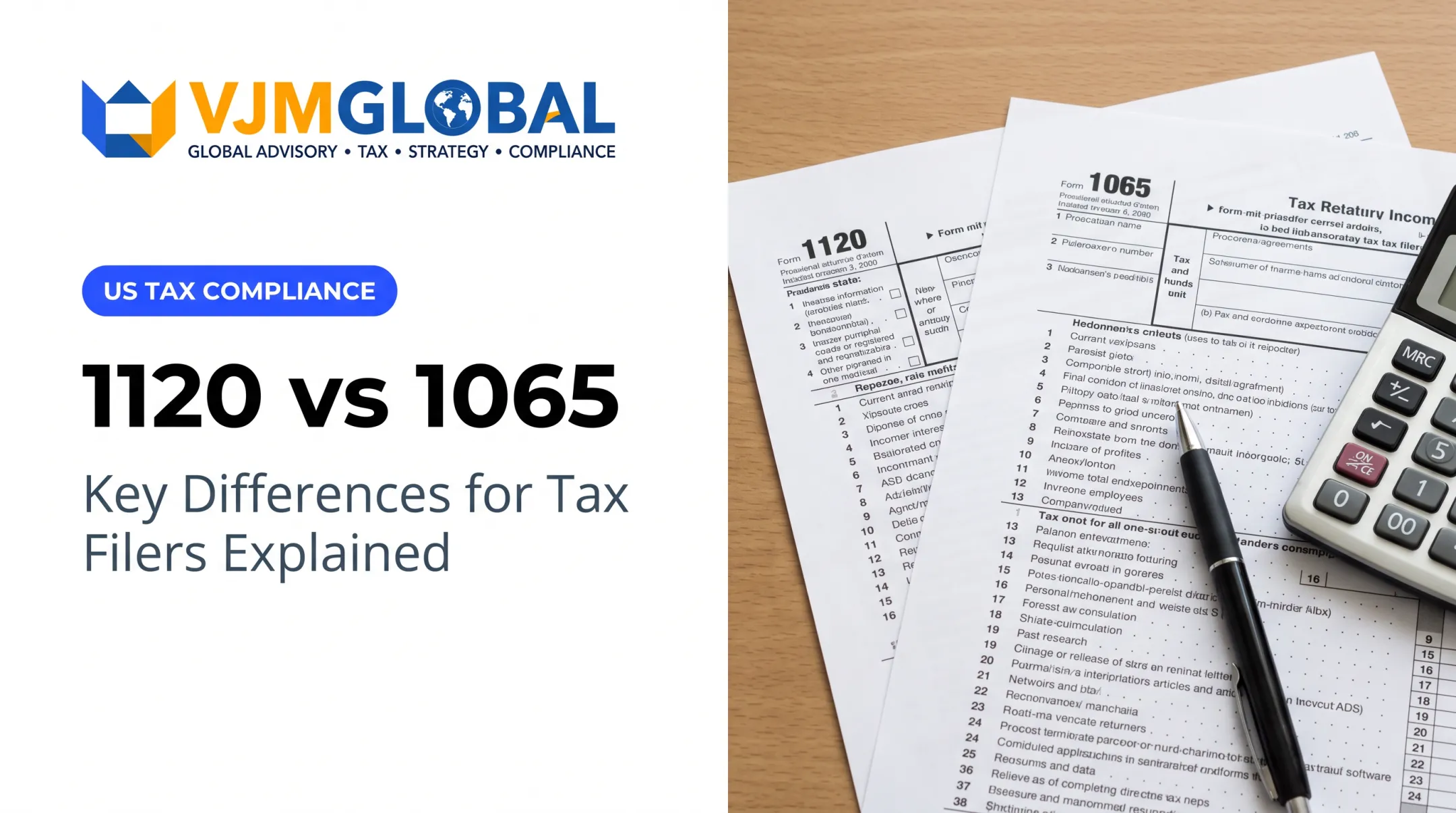 1120 vs 1065: Key Differences for Tax Filers Explained