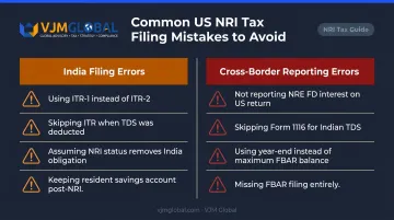 Common US NRI India tax filing mistakes cross-border reporting errors checklist