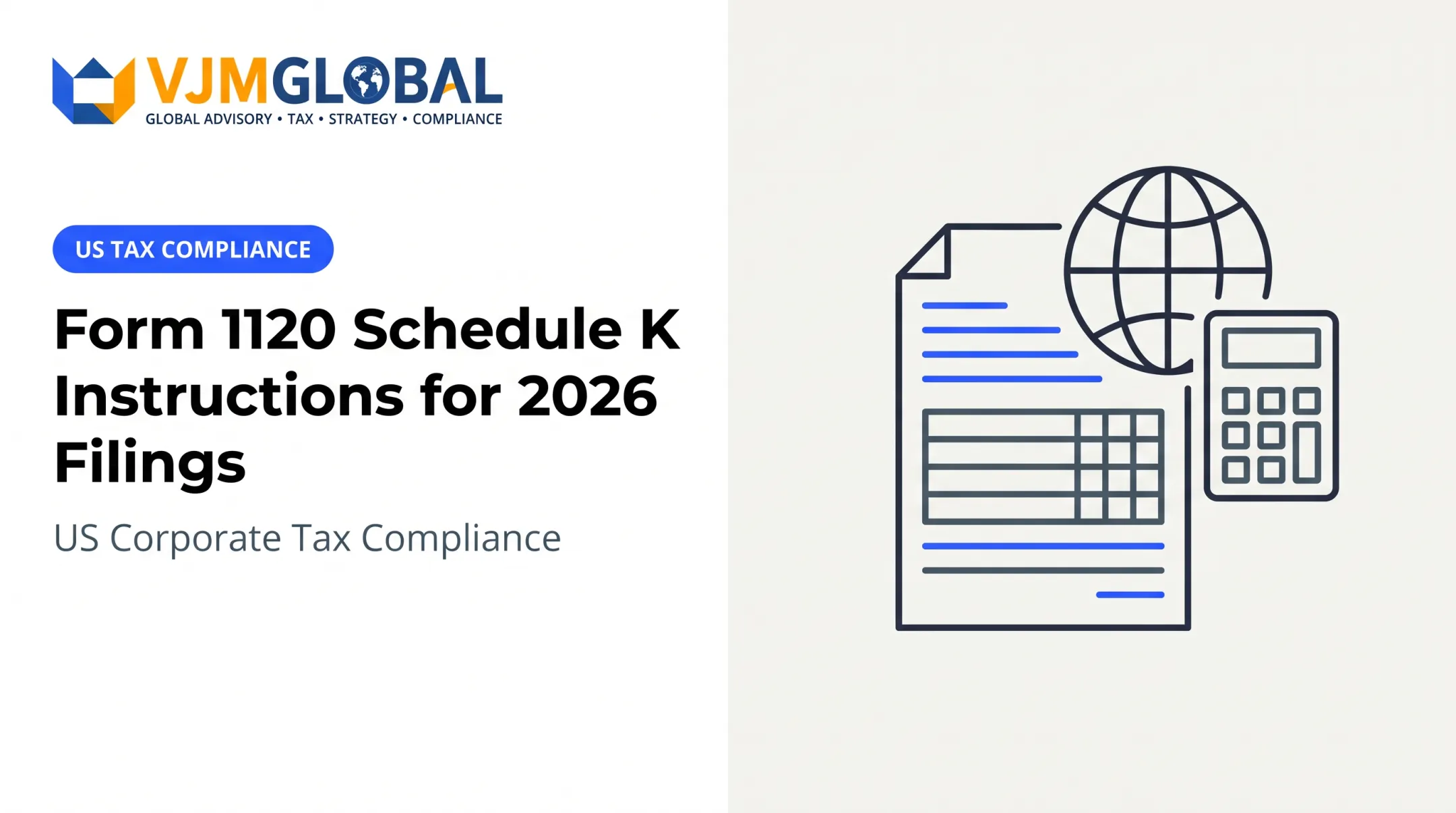 Form 1120 Schedule K Instructions for 2026 Filings