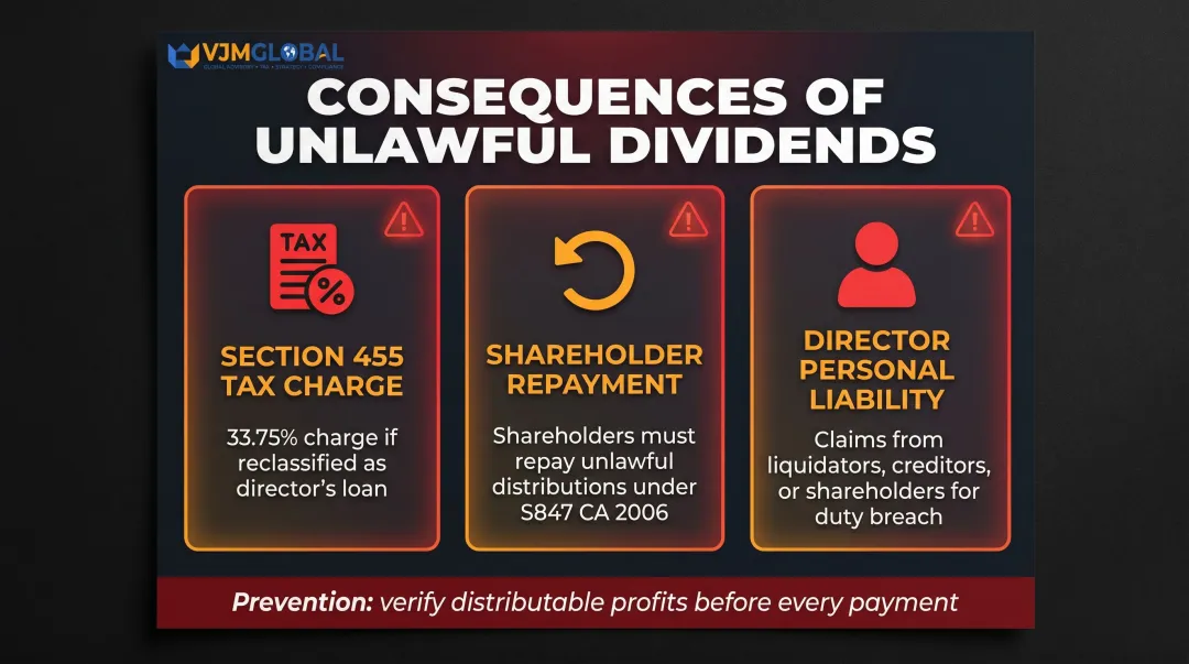 Three consequences of unlawful dividend payment for UK company directors