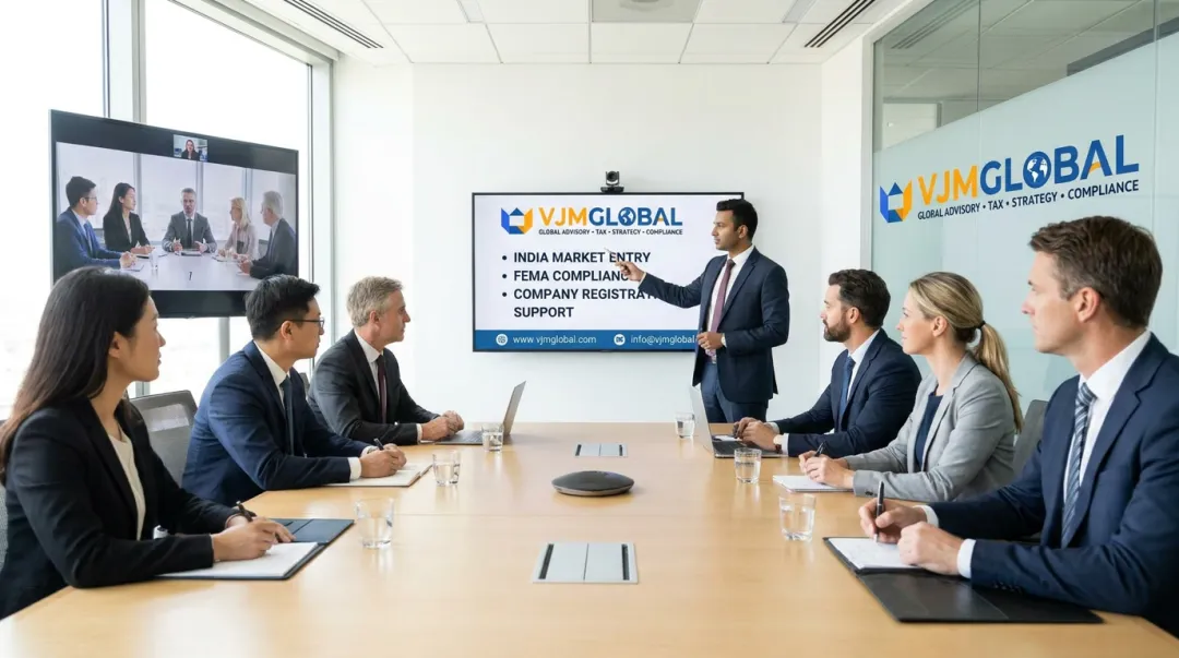 VJM Global advisory team assisting international clients with India company registration