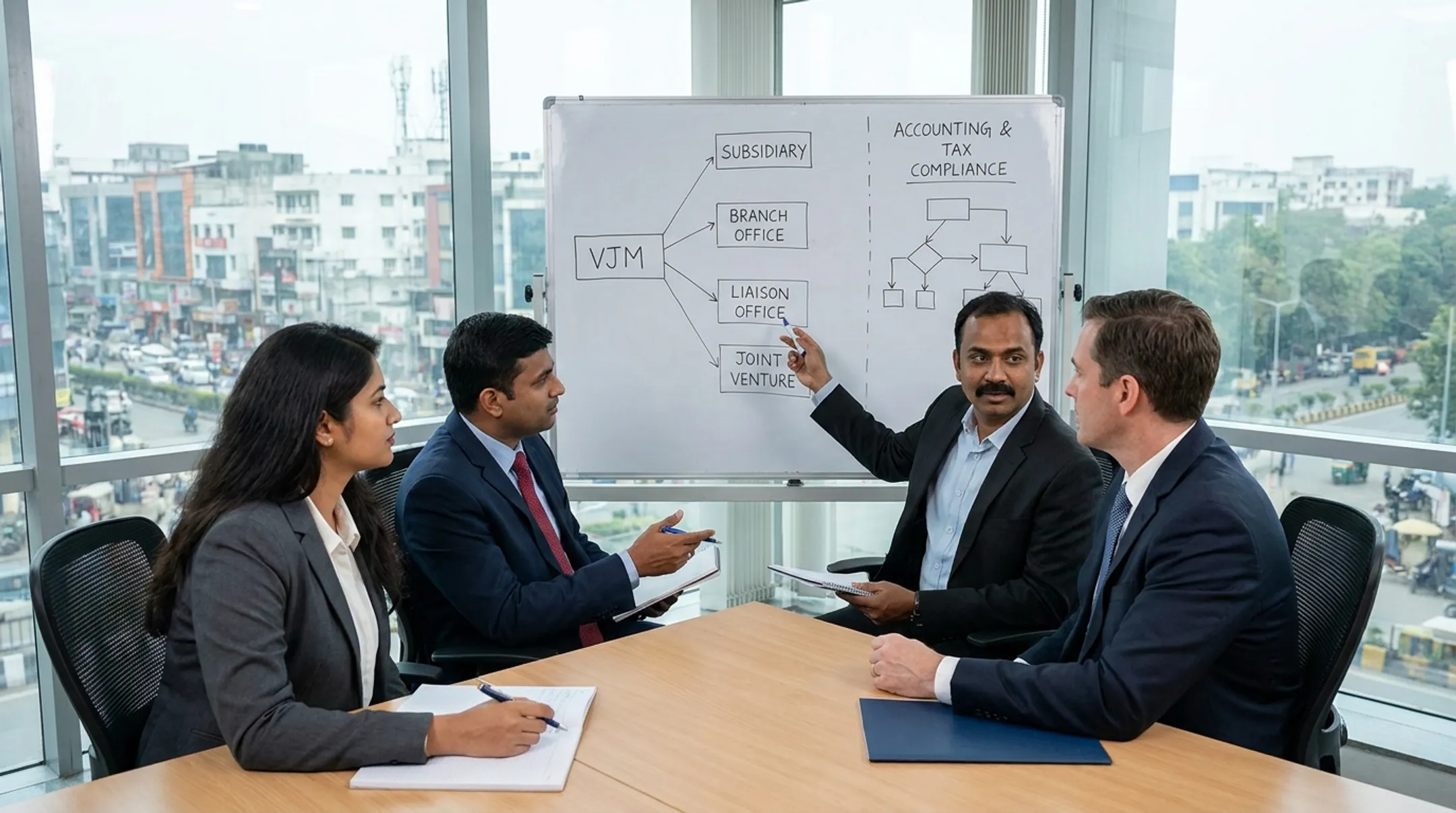 India market entry advisors reviewing corporate structure and compliance options