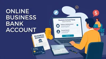 Business owner opening separate bank accounts for LLC finances