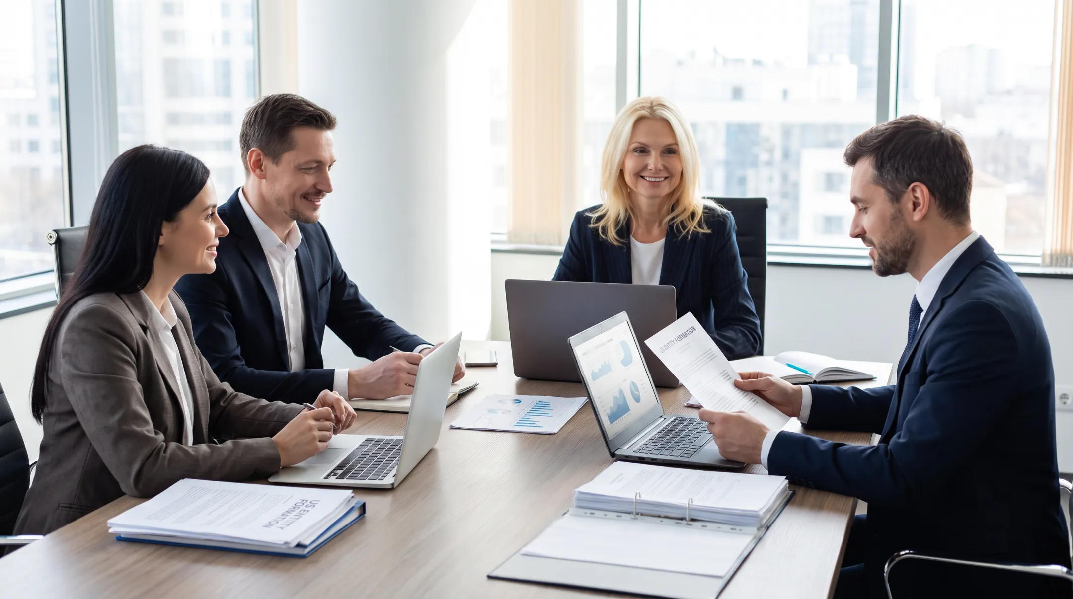 Cross-border business formation and tax compliance advisory team