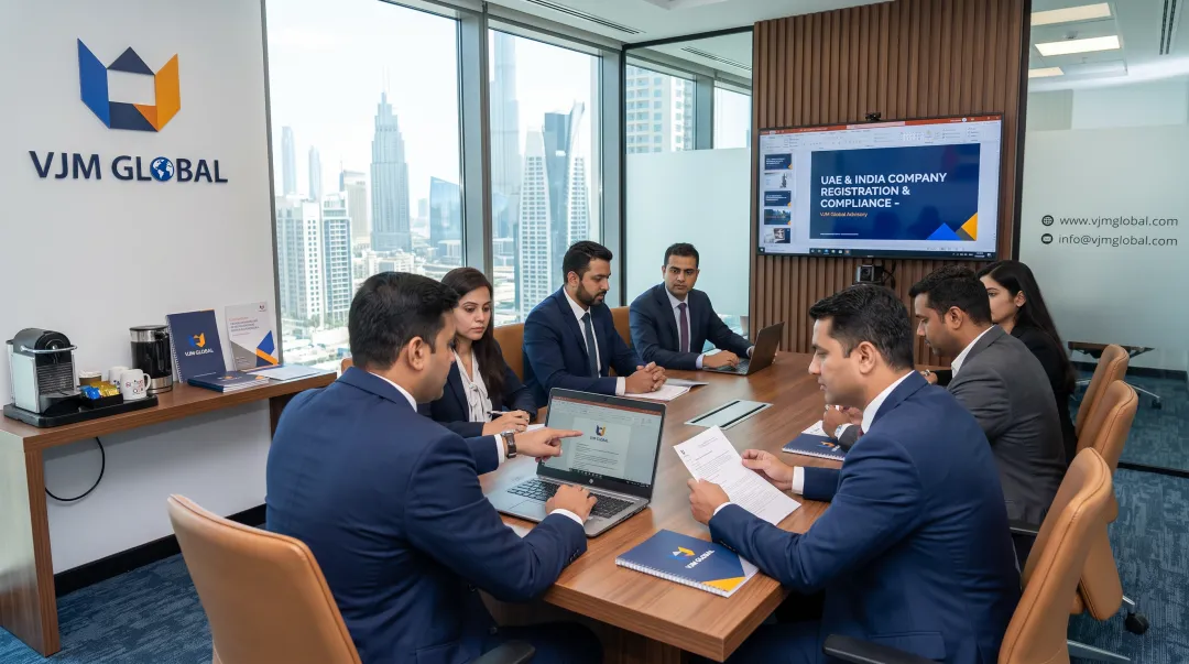 VJM Global advisory team supporting UAE entrepreneurs with India company setup