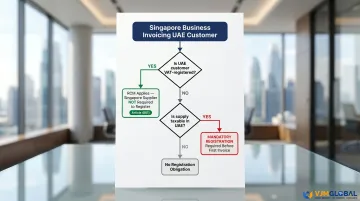 UAE VAT registration obligation decision flowchart for Singapore non-resident businesses