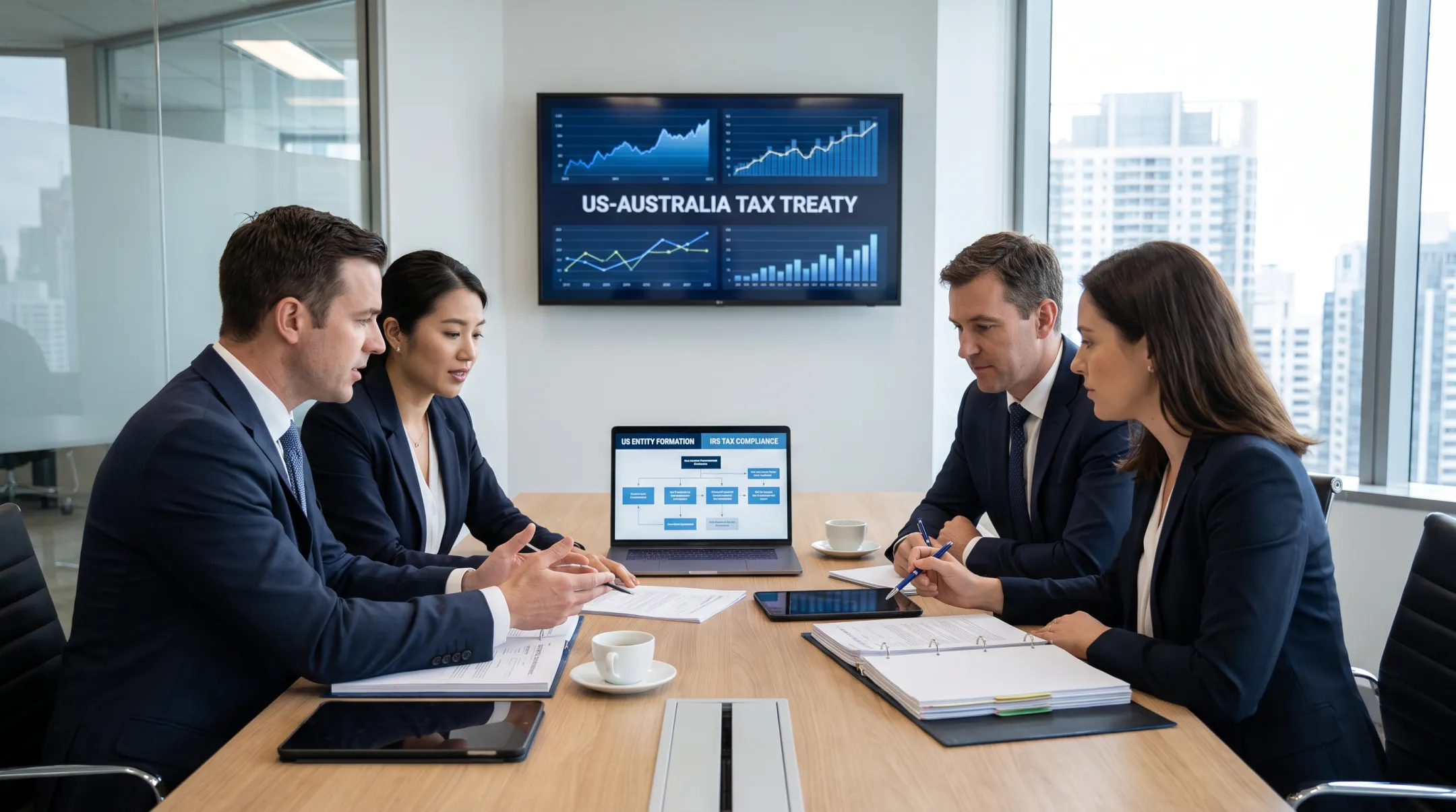 Tax professionals advising Australian-owned business on US IRS compliance