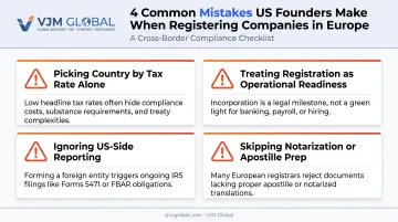 Four common mistakes US businesses make registering companies in Europe