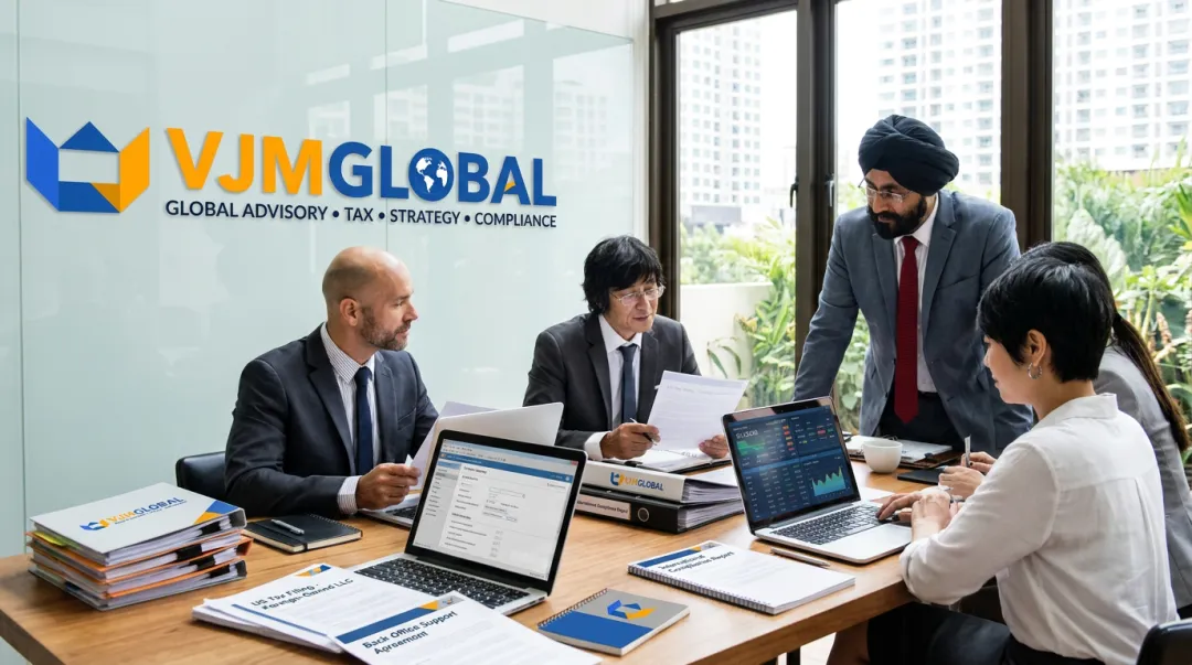VJM Global team of CPAs supporting international LLC compliance