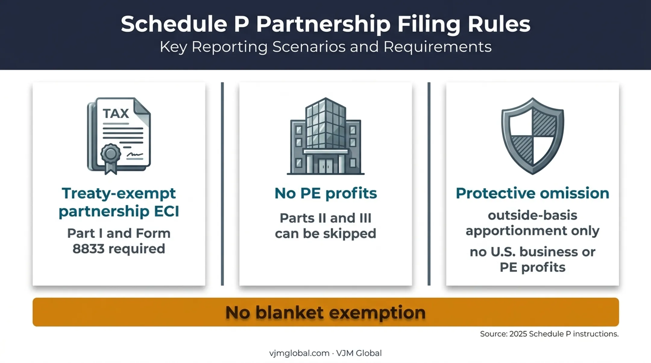 Treaty positions and protective returns Schedule P reporting rules