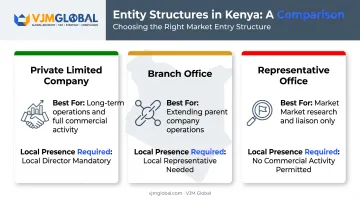 Kenya business structure comparison table for local presence rules