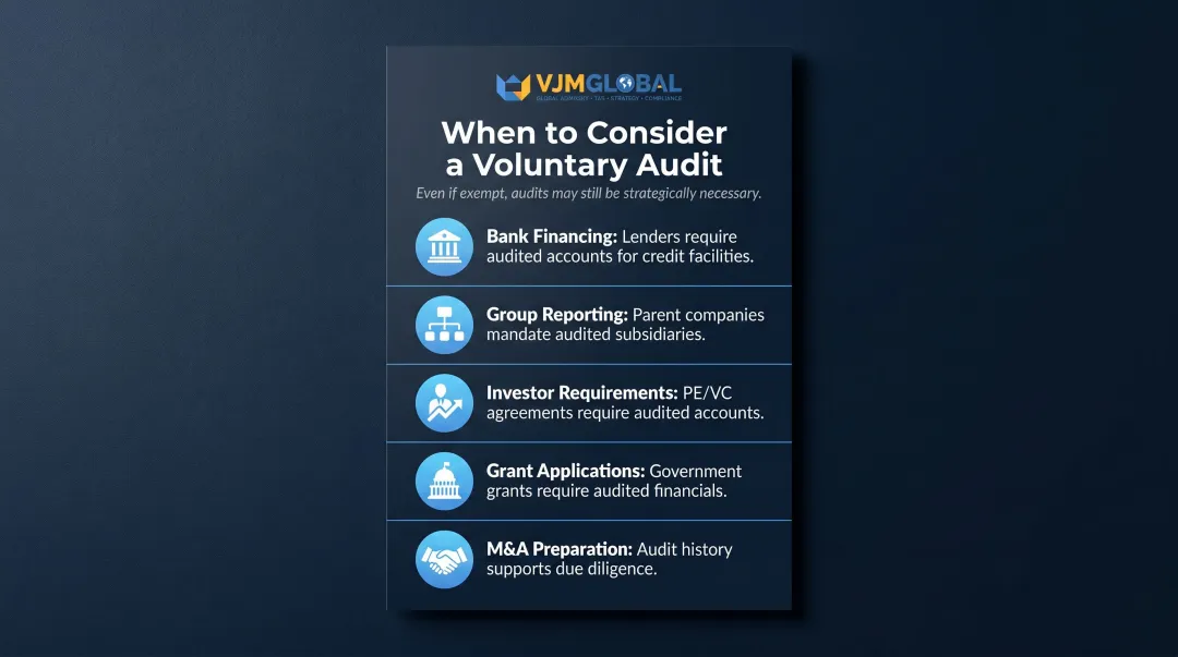 Five business reasons to choose voluntary audit despite small company exemption eligibility