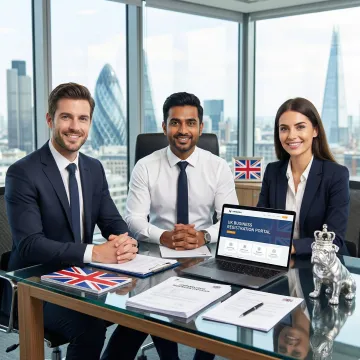 VJM Global team assisting with UK company registration documents