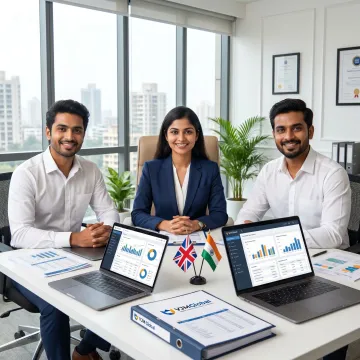 Finance and accounting outsourcing team in India supporting UK businesses