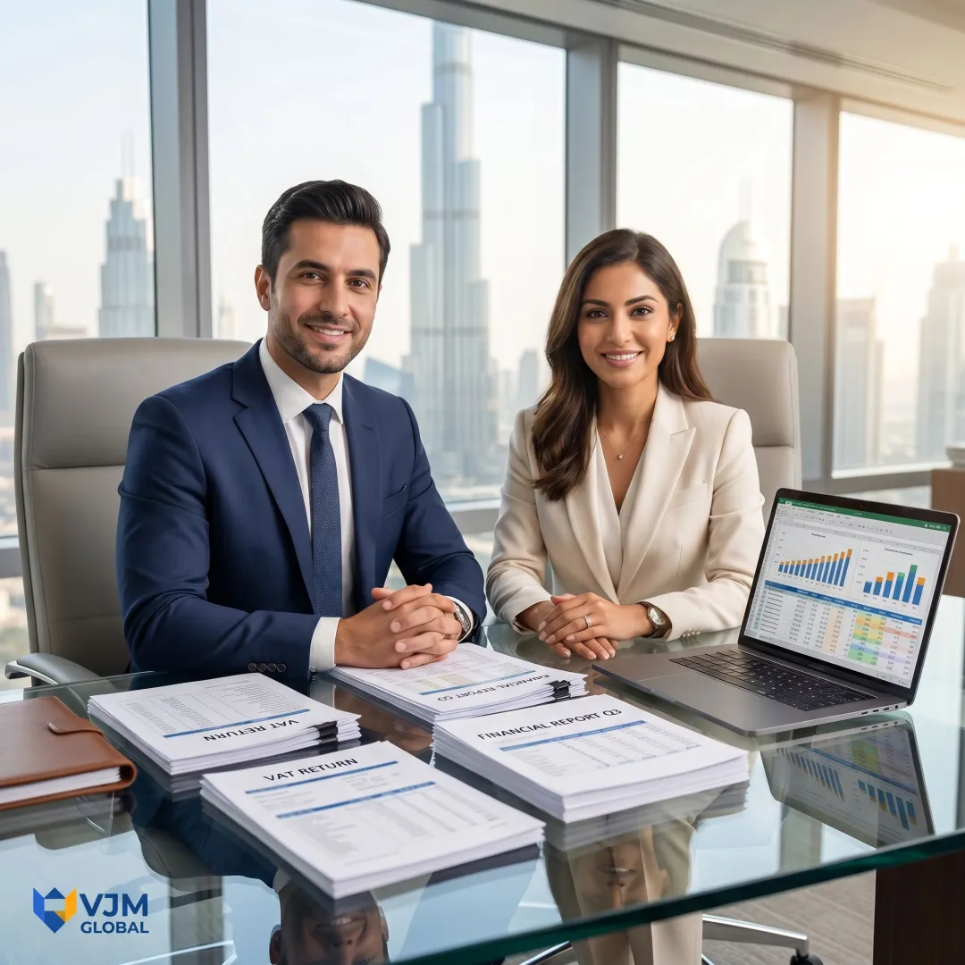 VAT consultant assisting a business client in Dubai