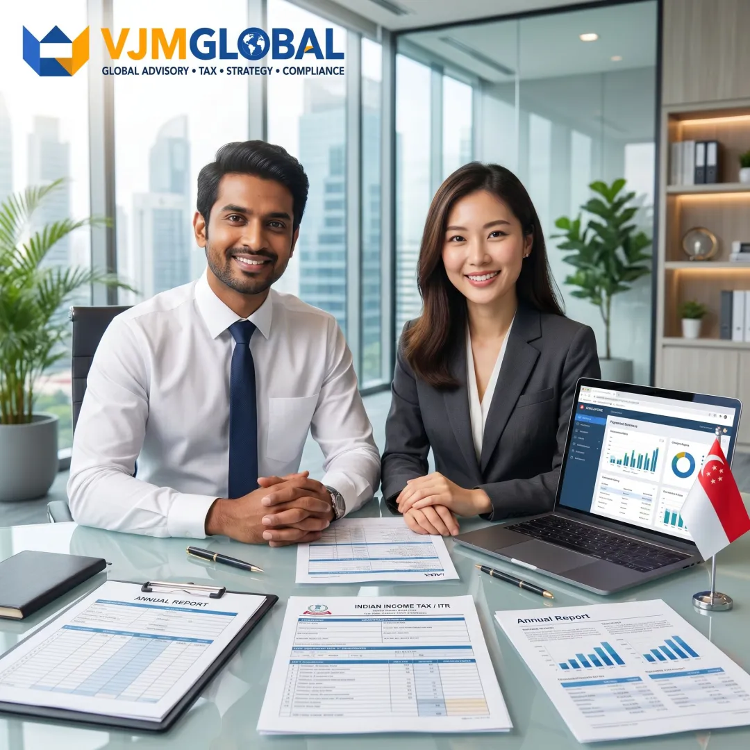 Tax filing consultation for a Singapore business in India