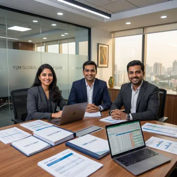 Audit professionals reviewing financial reports in India