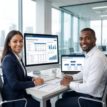 Finance professionals managing multi-entity accounting software