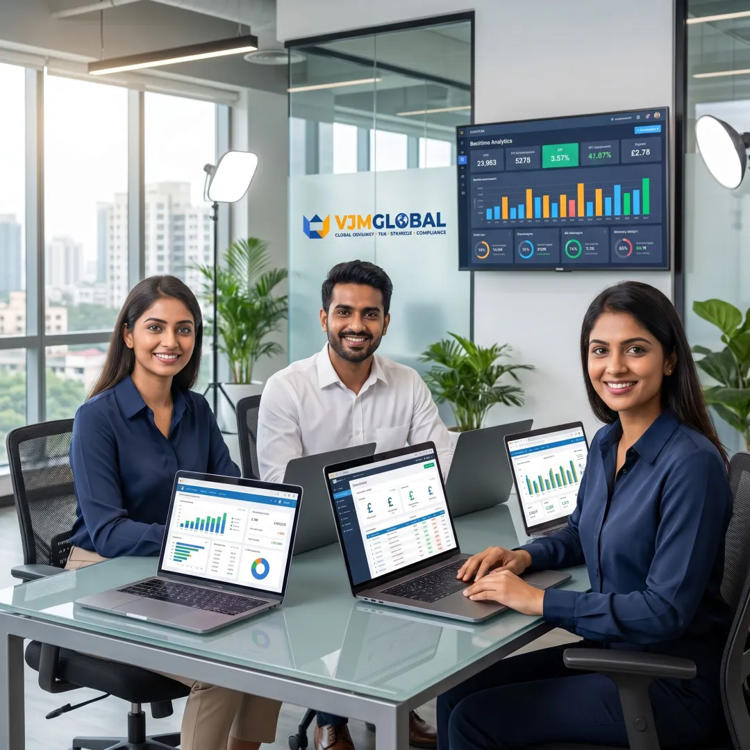 Remote bookkeeping team supporting UK businesses from India