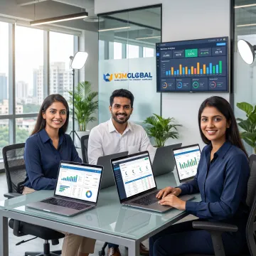 Remote bookkeeping team supporting UK businesses from India