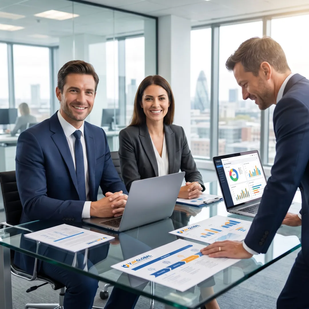 Consultants planning Zoho CRM implementation for a UK business