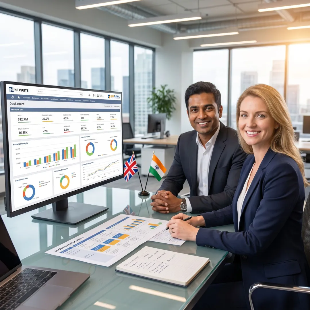 Consultants planning NetSuite implementation for a UK company in India