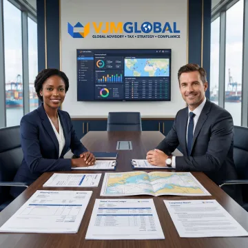 Marine accounting professionals reviewing vessel financial reports