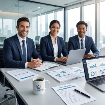 Audit professionals reviewing financial reports