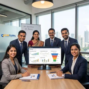 Consultants implementing Zoho One for a UK business in India