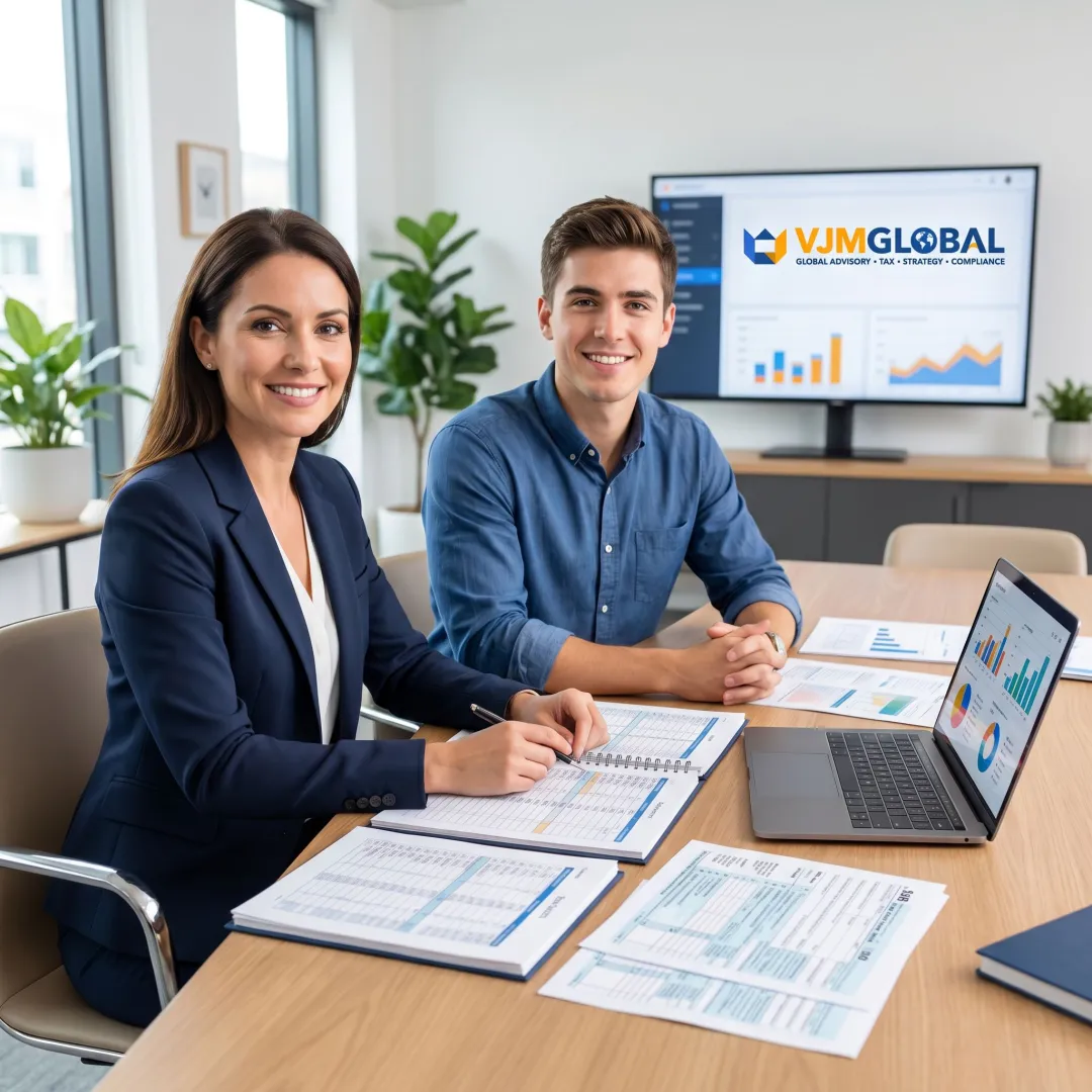Accountant supporting a startup founder with bookkeeping