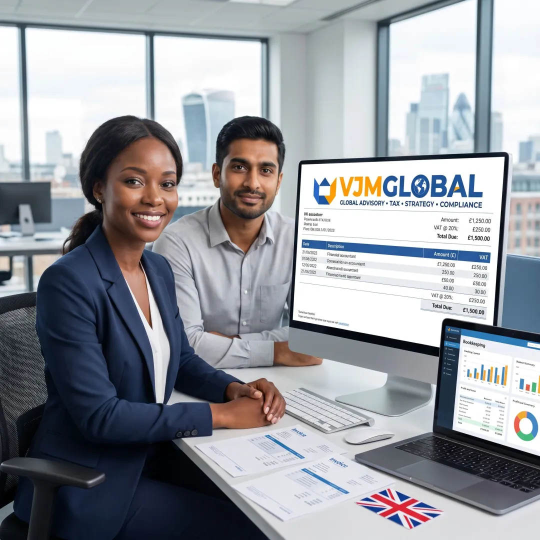Accounting team supporting UK small business bookkeeping